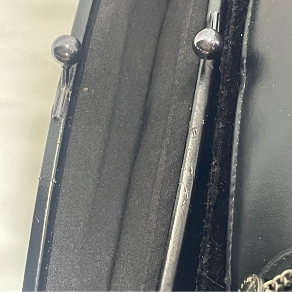 Isaac Mizrahi for Target Black Floral Handbag Satchel. Velvet. Embroidered rose - Picture 9 of 12